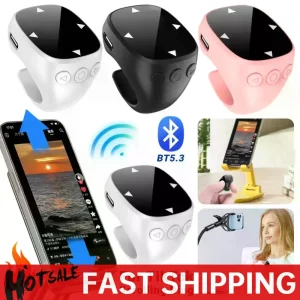 Touch Screen Wireless Remote For TikTok', Bluetooth 5.3 Fingertip Selfie Video , Android