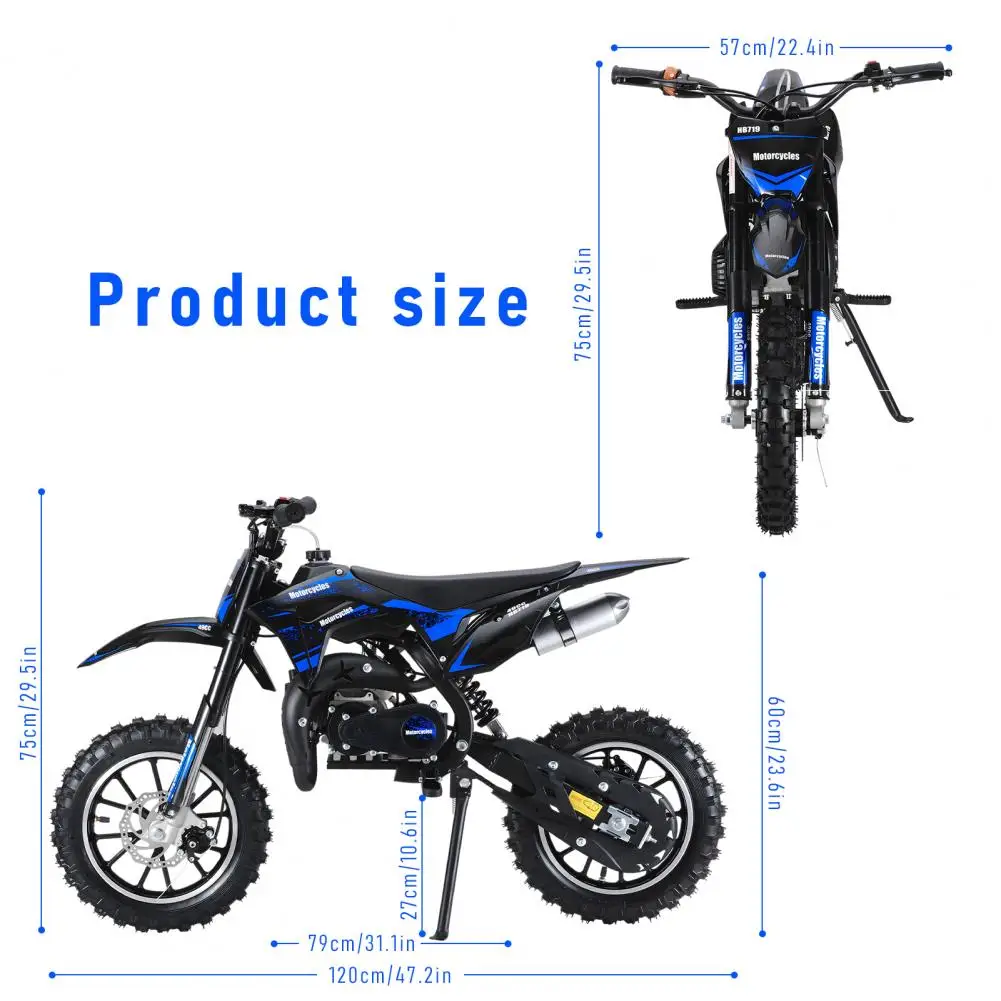 Off-road Motorcycle Mini Kid Dirt Bike, 49CC - Image 6