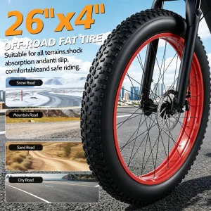 Electric Bike, 1500W Peak Ebikes for Adults - Thumbnail Image 6