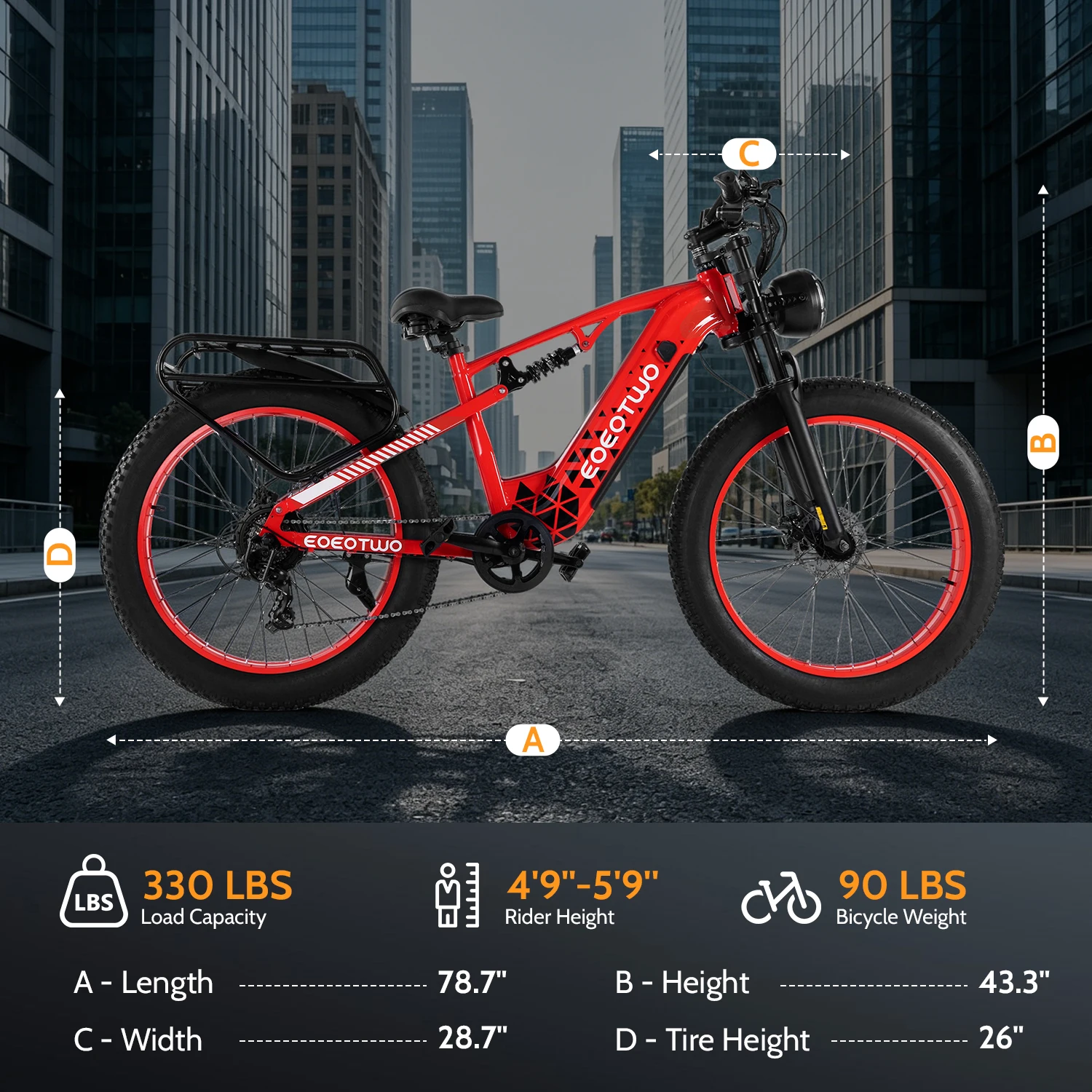 Electric Bike, 1500W Peak Ebikes for Adults - Image 8